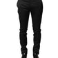 Black Viscose Dress Formal Men Trousers Pants