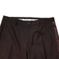 Brown Polyester Men Dress Trousers Pants