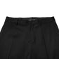 Black Wool Mid Waist Men Dress Trousers Pants