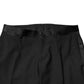 Black Wool Mid Waist Men Dress Trousers Pants