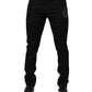 Black Sacred Heart Men Cotton Denim Jeans