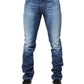 Blue Washed Mid Waist Skinny Denim Trouser Jeans