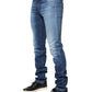 Blue Washed Mid Waist Skinny Denim Trouser Jeans