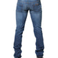Blue Washed Mid Waist Skinny Denim Trouser Jeans