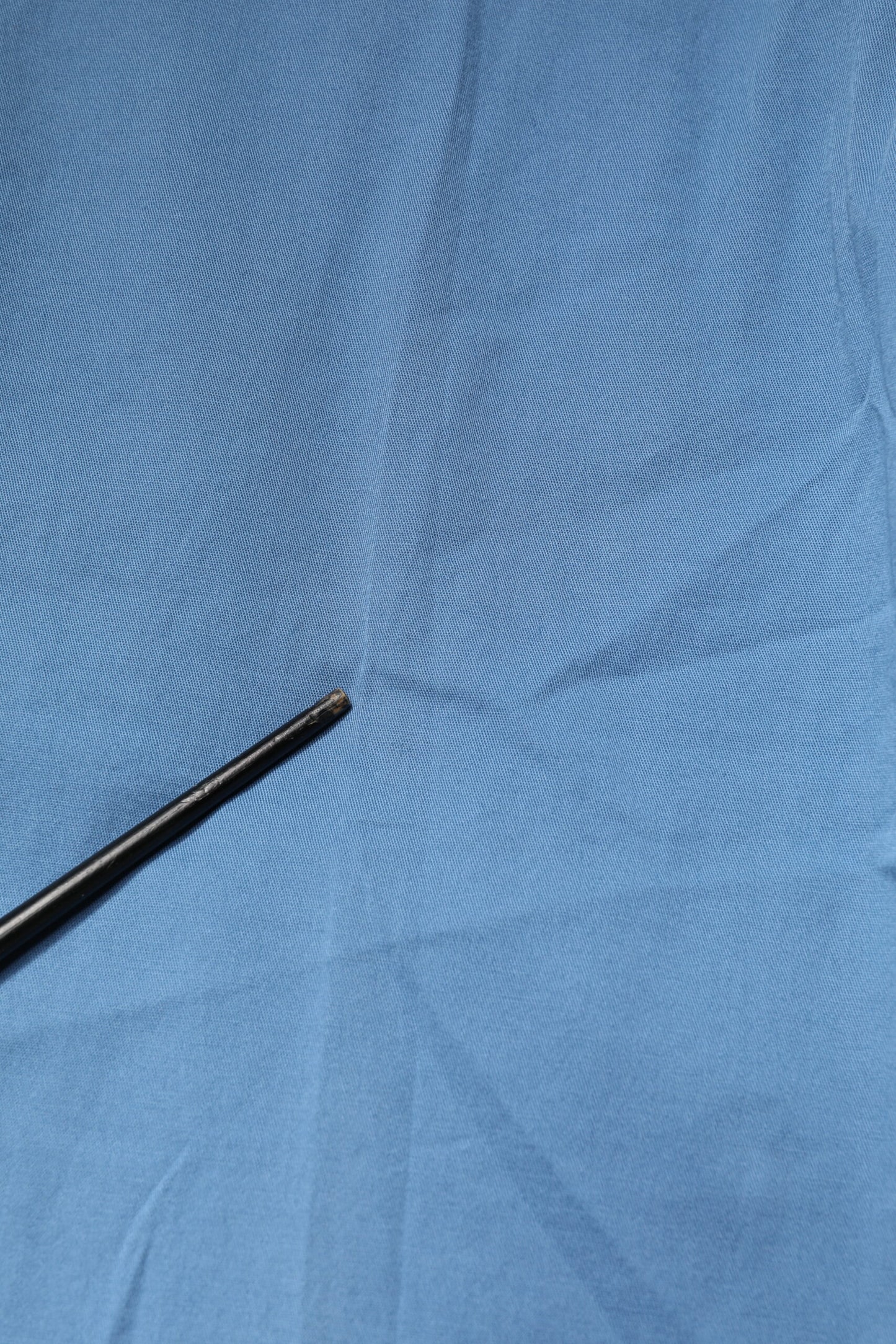 Blue Cotton Mid Waist Straight Men Denim Jeans