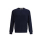 Blue Nylon Sweatshirt