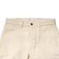 Off White Cotton Straight Men Corduroy Chino Trouser Pants