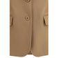 Beige Fleece Wool Clothing
