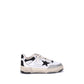 White Calf Leather Bos Taurus Chunky Sneakers