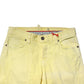 Yellow Mid Waist Straight Fit Men Denim Trouser Jeans