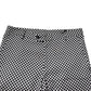 Black White Checkered Men Cropped Pants