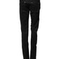 Black Tattered Men Skinny Denim Trouser Jeans