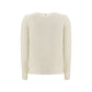 Cream Cotton Long Sleeve T-Shirt