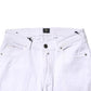 White Cotton Straight Fit Men Denim Trouser Jeans
