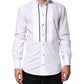 White GOLD Long Sleeves Formal Dress Shirt