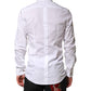 White GOLD Long Sleeves Formal Dress Shirt