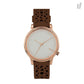Brown Leather Dress Watch