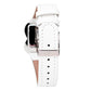 White Leather Dress Watch
