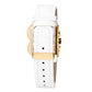 White Leather Dress Watch