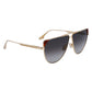 Brown Metal Sunglasses