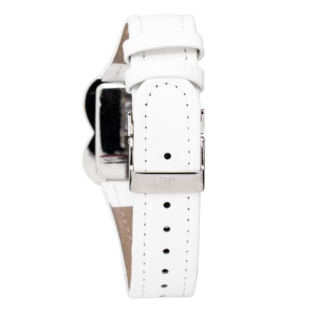 White Leather Dress Watch