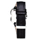 Black Leather Dress Watch