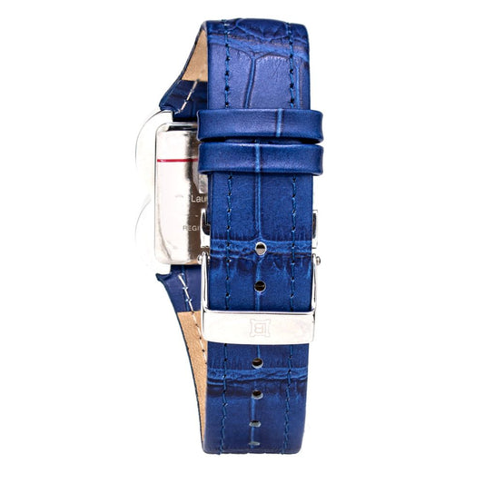 Blue Leather Dress Watch