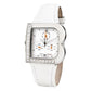 White Leather Dress Watch