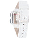White Leather Dress Watch