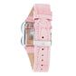 Multicolor Leather Dress Watch