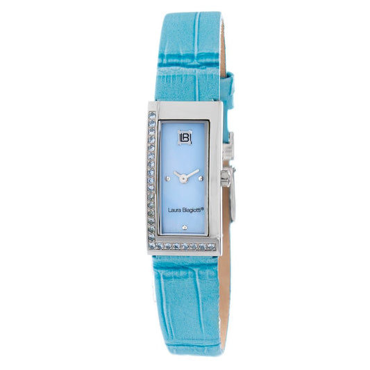 Blue Leather Dress Watch