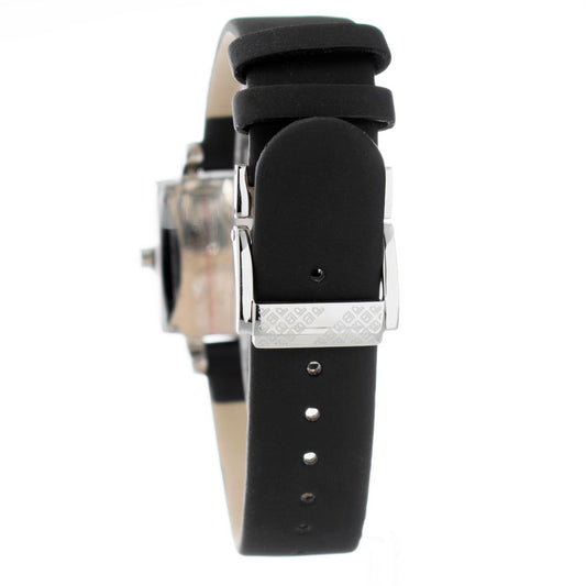 Black Leather Dress Watch