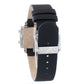 Black Leather Digital Watch