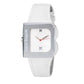 White Leather Dress Watch