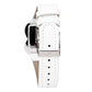 White Leather Dress Watch