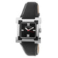 Black Leather Dress Watch