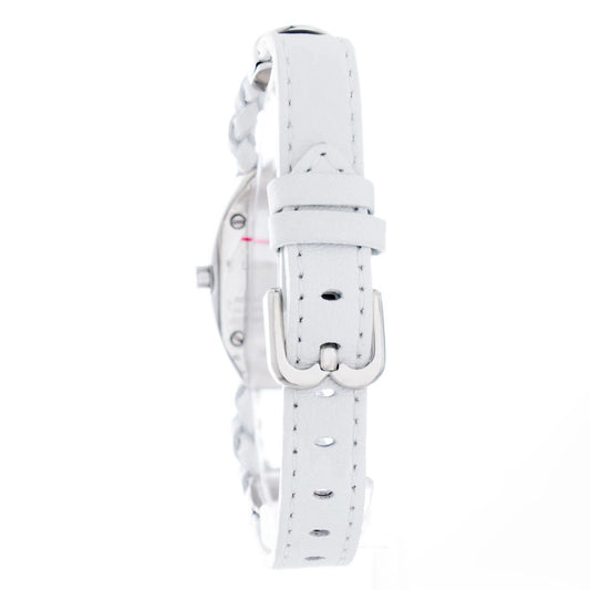 White Leather Dress Watch