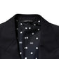 Dark Blue Wool Single Breasted Men 2 Piece Suit