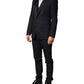 Black Wool Single Breasted 3 Piece Men Suit