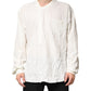 White Cotton Men Long Sleeves Men Shirt