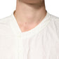 White Cotton Men Long Sleeves Men Shirt