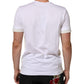 White Cotton Pocket Short Sleeves T-shirt
