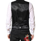 Black Stripes Wool Dress Men Waistcoat Vest