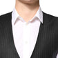 Black Stripes Wool Dress Men Waistcoat Vest