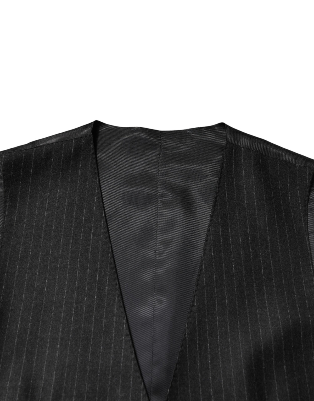 Black Stripes Wool Dress Men Waistcoat Vest