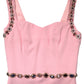 Pink Embellished Sheath Mermaid Gown Dress