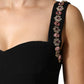Black Embellished Sheath MermaidGown Dress
