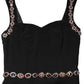 Black Embellished Sheath MermaidGown Dress
