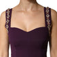 Violet Embellished Sheath Mermaid Gown Dress