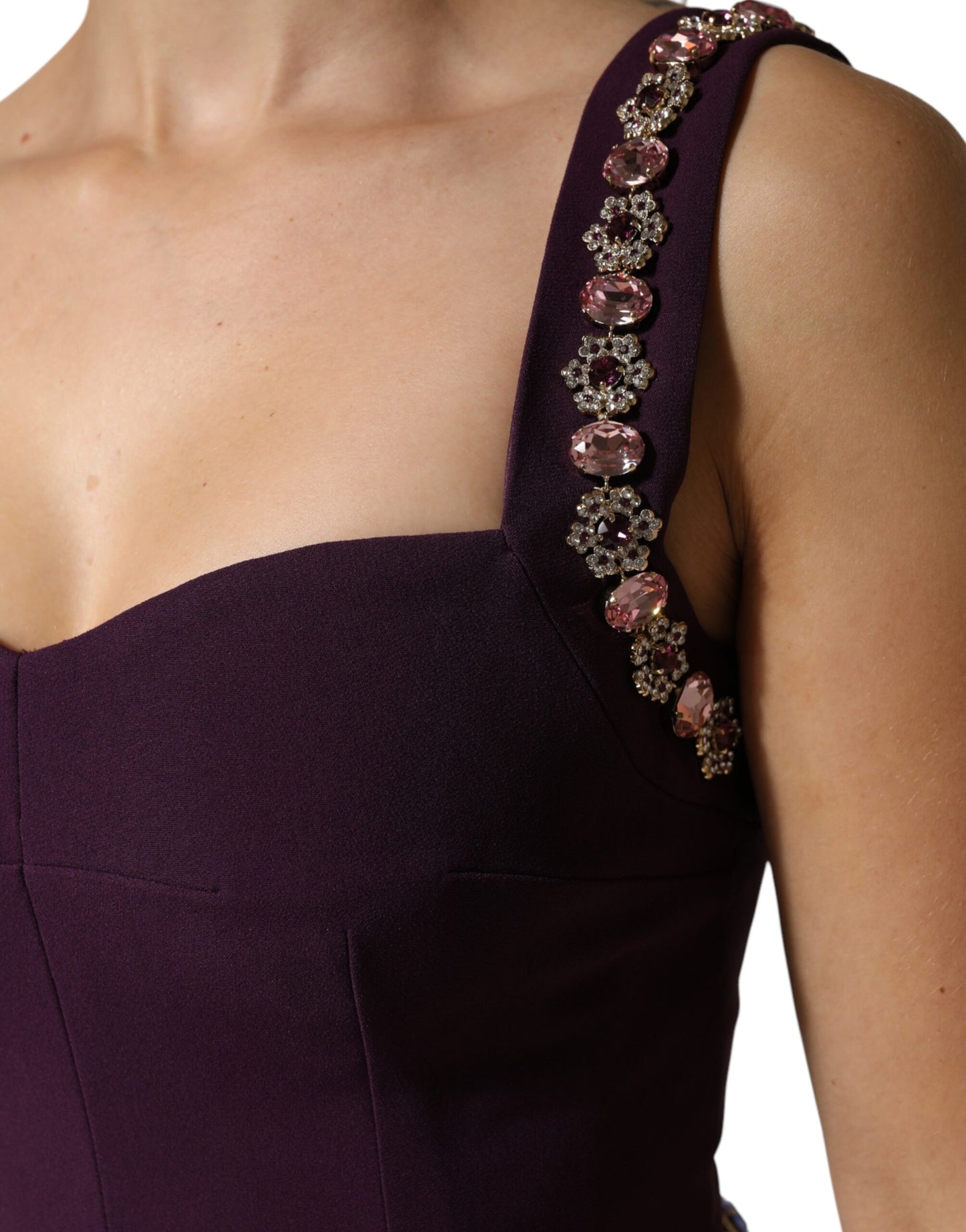 Violet Embellished Sheath Mermaid Gown Dress